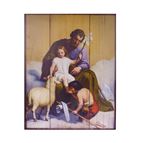ST. JOSEPH GUARDIAN OF SONS WOOD PLAQUE - 8" X 10"