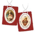 SACRED HEART BADGE - Scapular Style