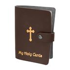 HOLY CARD COLLECTION BOOK - BROWN