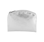 METALLIC SILVER ROSARY POUCH