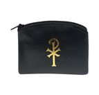 BLACK ROSARY CASE WITH ZIPPER