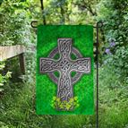 CELTIC CROSS GARDEN FLAG