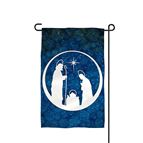 VINTAGE NATIVITY GARDEN FLAG