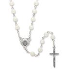 BAPTISM ROSARY - WHITE MOTHER OF PEARL
