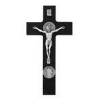 ST. BENEDICT WALL CRUCIFIX - BLACK FINISH