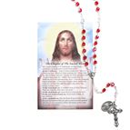 SACRED HEART OF JESUS CHAPLET with Immaculate Heart of Mary Medal and Instruction Card