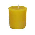 100% BEESWAX DEVOTIONAL VOTIVE CANDLE (NO GLASS) - 1 3/4" X 1 13/16"