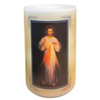 DIVINE MERCY - 6" FLAMELESS LED CANDLE (Original Vilnius)