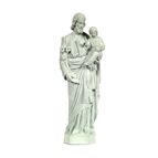 ST. JOSEPH & CHILD OUTDOOR STATUE - 24" GRAY