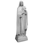 ST. THERESA OUTDOOR STATUE - 24" GRAY