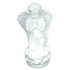 KNEELING ANGEL OUTDOOR STATUE - WHITE