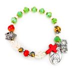 GENUINE GEMSTONE ST. JUDE - ROSARY BRACELET