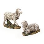 PAINTED NATIVITY - SET OF TWO SHEEP (27" SCALE)