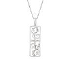 STERLING SILVER CRUCIFIX (W/VINE DETAIL) - NECKLACE