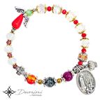 GENUINE GEMSTONE OUR LADY OF FATIMA - ROSARY BRACELET