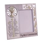 MY FIRST COMMUNION - SILVER & GOLD PICTURE FRAME