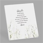 GLORY BE PRAYER PLAQUE WITH EASEL BACK
