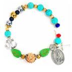 GENUINE GEMSTONE OUR LADY OF EL COBRE (CUBA) - ROSARY BRACELET
