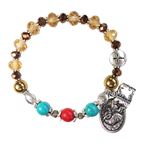 GENUINE GEMSTONE ST. ANTHONY - ROSARY BRACELET