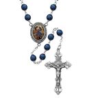 OUR LADY UNDOER OF KNOTS BLUE PEARL ROSARY