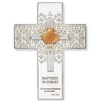 "BAPTIZED IN CHRIST" BAPTISMAL WALL CROSS