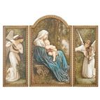 MADONNA AND CHILD TRIPTYCH WALL HANGING - 26" x 20"
