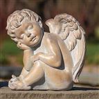 RESTING CHERUB STATUE - 8 1/2"