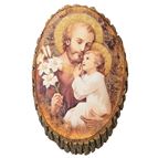 RUSTIC WALL PLAQUE - ST. JOSEPH