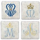 MARIAN STONE COASTERS - SET OF 4