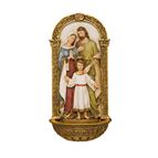 HOLY FAMILY ARCHED HOLY WATER FONT