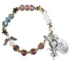 GENUINE GEMSTONE ST. MICHAEL THE ARCHANGEL & GUARDIAN ANGEL - CHAPLET BRACELET