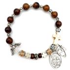GENUINE GEMSTONE ST. JOSEPH - ROSARY BRACELET