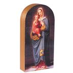 OUR LADY WITH CHILD JESUS ARCHED ICON BLOCK - 3 X 6