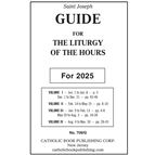 2025 GUIDE FOR 4-VOLUME LITURGY OF HOURS - LARGE PRINT