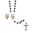 POPE LEO XIV BLACK BEAD ROSARY