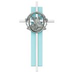 GUARDIAN ANGEL CROSS - BLUE