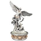 ST. MICHAEL HOLY WATER FONT - PEWTER FINISH