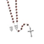 CARLO ACUTIS BROWN GLASS BEAD ROSARY