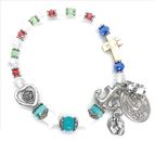 GENUINE GEMSTONE ST. NICHOLAS - ROSARY BRACELET