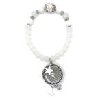 MOTHER OF PEARL & CRYSTAL OUR FATHER PRAYER - BRACELET (AQUINAS)