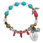 GENUINE GEMSTONE ST. PIO OF PIETRELCINA - ROSARY BRACELET