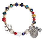 GENUINE GEMSTONE OUR LADY OF PROVIDENCE - ROSARY BRACELET