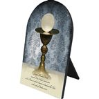 PERSONALIZED ARCHED PLAQUE - CHALICE