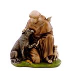 ST. FRANCIS STATUE WITH ANIMALS - 6 1/4" X 6 3/4 X 3 3/4"
