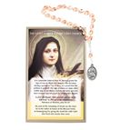 CHAPLET OF ST. THERESE THE LITTLE FLOWER WITH CARD