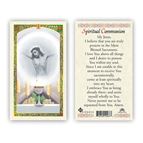 LAMINATED HOLY CARD SPIRITUAL COMMUNION