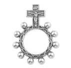 OXIDIZED POCKET ROSARY RING