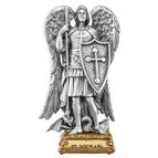 ST. MICHAEL THE ARCHANGEL FINE PEWTER STATUE