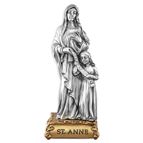 ST. ANNE WITH MARY FINE PEWTER STATUE