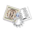 OUR LADY OF LOURDES POCKET ROSARY RING AND CARD